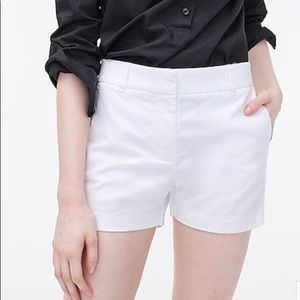 J.Crew Chino 4-Inch White Shorts Size 2